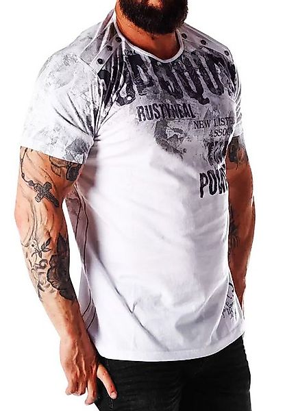 R-NEAL T-Shirt T-Shirt Used Look Printed Streetwear Freizeit T-Shirt Verwas günstig online kaufen