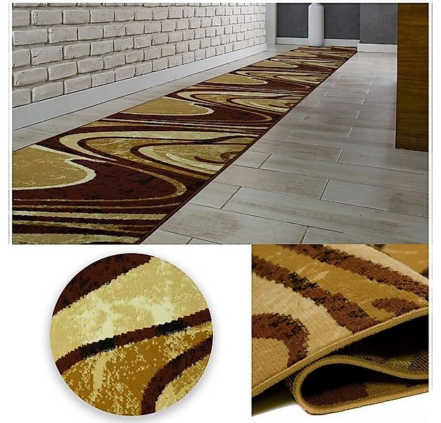 MDEKOR Läufer Teppich Läufer Meterware Höhe 6 mm, 70x70 cm Braun 2640 günstig online kaufen
