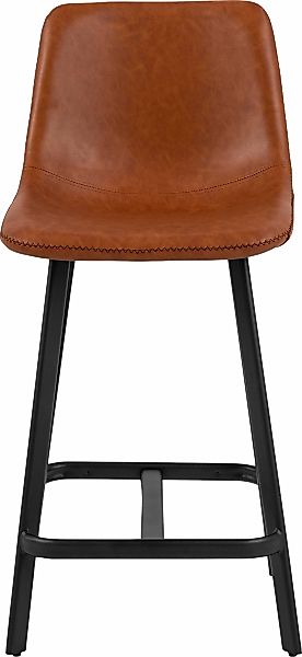 ACTONA GROUP Bistrostuhl "Ohio" (Set) 2 Stk.Sitz mit rechteckigen Stahlbein günstig online kaufen