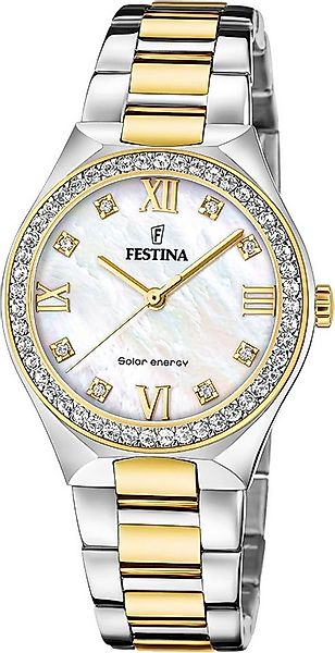 Festina Solaruhr Festina Damenuhr Edelstahl silber gold, (Solaruhr), Damen günstig online kaufen