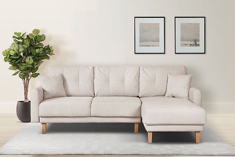 Home affaire Ecksofa "TRIPLO optionale Schlafsofa mit Bettkasten, Maße B/T/ günstig online kaufen