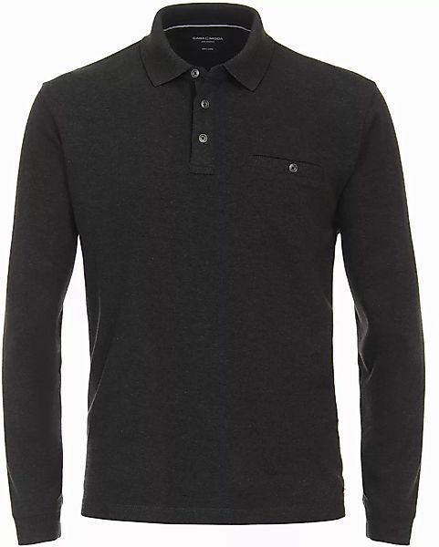 Casa Moda Poloshirt Long Sleeves Anthrazit - Größe XL günstig online kaufen