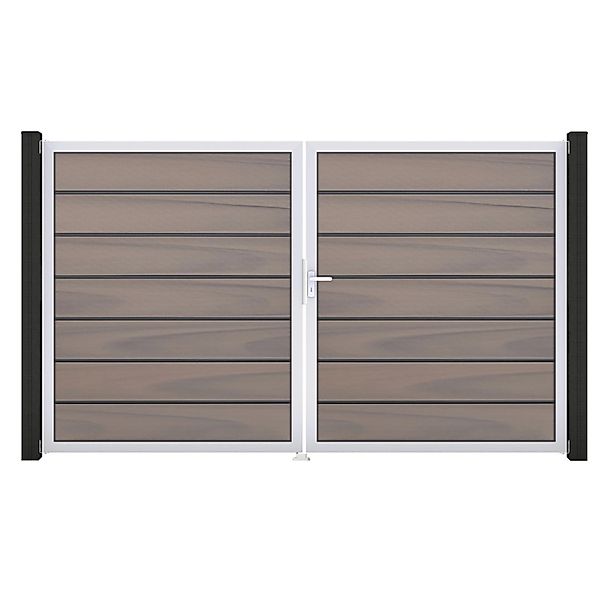 GroJa Grande Steckzaun Tor Premium DIN Links EV1 Bi-Color co-extrudiert günstig online kaufen