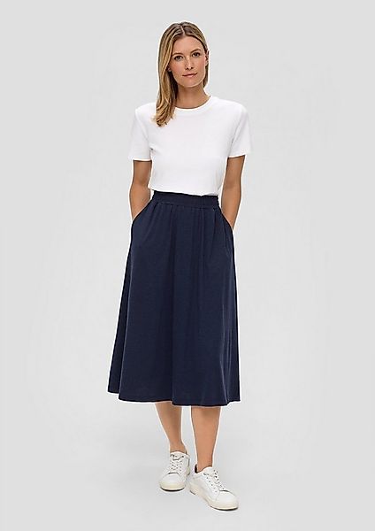 s.Oliver Midirock Rock Midi-Rock in Melange-Optik aus Jersey im Relaxed Fit günstig online kaufen