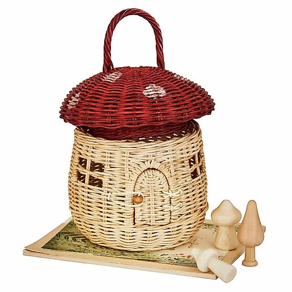 Mirabeau Aufbewahrungskorb Korb Norilie rot/braun günstig online kaufen