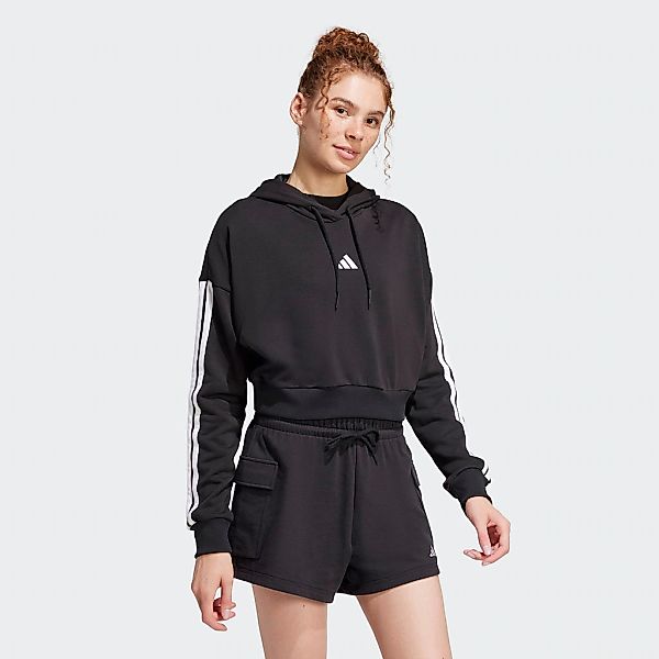 adidas Sportswear Kapuzensweatshirt "ESSENTIALS 3-STREIFEN FRENCH TERRY CRO günstig online kaufen