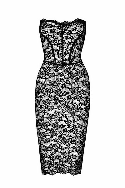 Noir Handmade Midikleid halblanges Kleid in schwarz - S günstig online kaufen