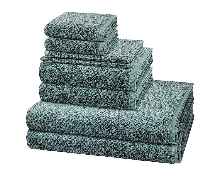 Cawö Handtuch Set Pure, Walkfrottee (Spar-Set, 8-St), 2 X Wasch- 2 X Gäste- günstig online kaufen