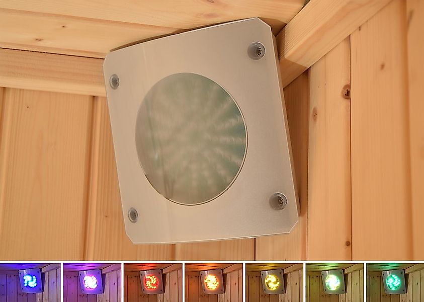 weka LED Deckenleuchte ""Farblichtanwendung Set A" für Saunen" LED-Modul bl günstig online kaufen