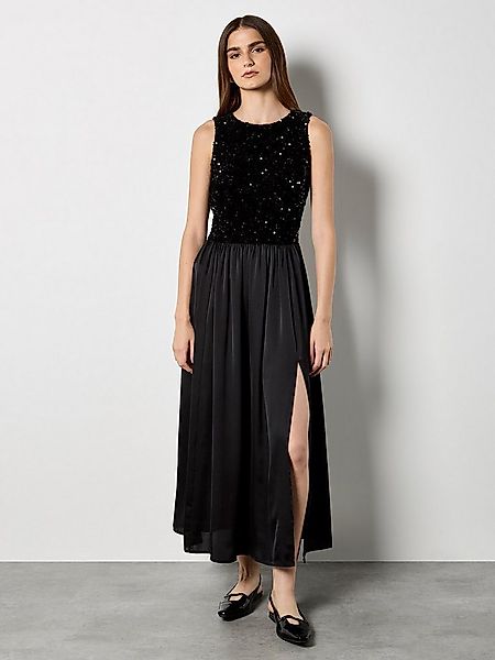 Apricot Partykleid Midikleid mit Paillettenoberteil günstig online kaufen