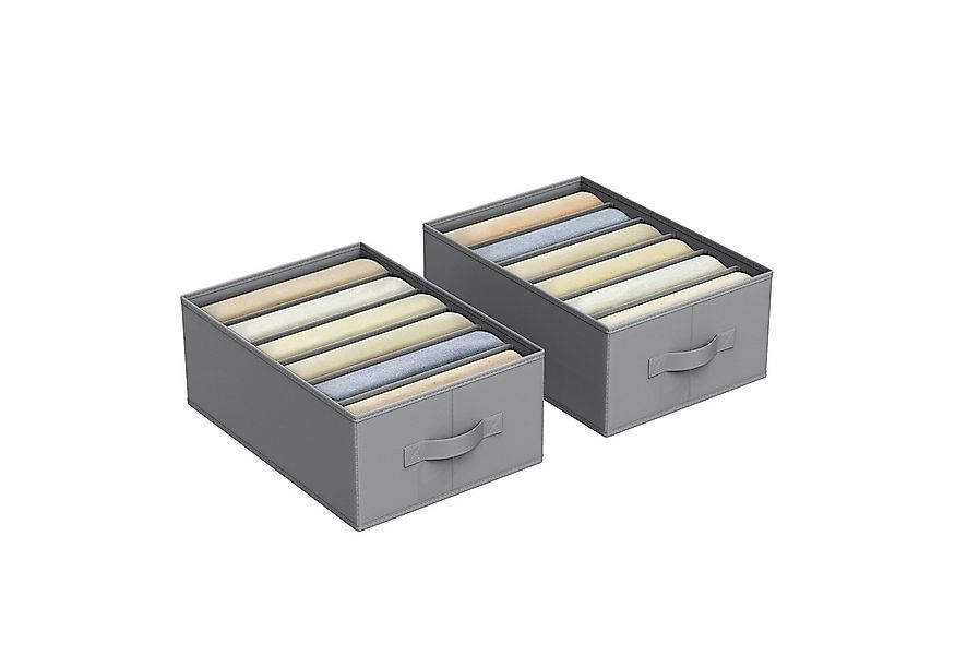 SONGMICS Aufbewahrungsbox Kleiderschrank-Organizer (2 St., Aufbewahrungsbox günstig online kaufen