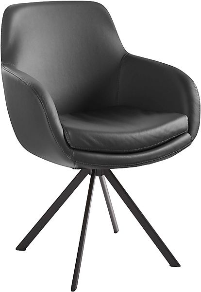 Musterring Esszimmerstuhl »Tavia« (Set) 2 Stk.Stativgestell Eisen schwarz, günstig online kaufen