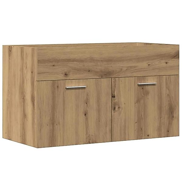 vidaXL Waschbeckenunterschrank Artisan-Eiche 80x38,5x46 Holzwerkstoff 85621 günstig online kaufen