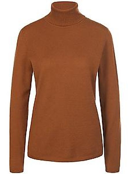 Rollkragen-Pullover aus Schurwolle und Kaschmir include braun günstig online kaufen