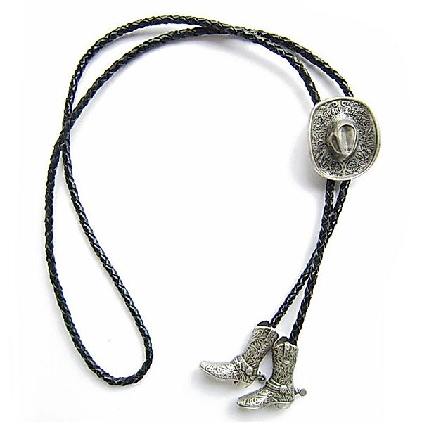 Westernlifestyle Krawatte Bolo Tie Westernkrawatte Cowboyhut günstig online kaufen