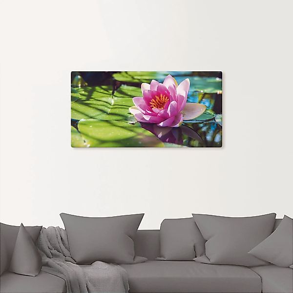 Artland Wandbild "Seerose Nahaufnahme", Blumenbilder, (1 St.), als Alubild, günstig online kaufen