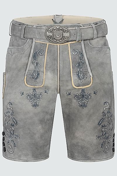 KRÜGER BUAM Trachtenlederhose Kurze Lederhose mit Gürtel günstig online kaufen
