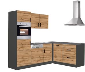KOCHSTATION Winkelküche "KS-Toronto" Stellbreite 230x170 cm, mit E-Geräten günstig online kaufen