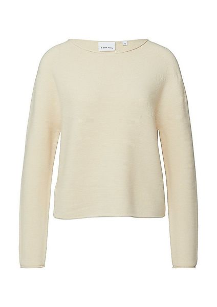comma Strickpullover mit Rollkanten günstig online kaufen