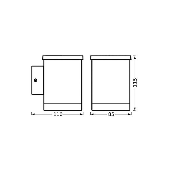 OSRAM LED-Solar-Außenwandleuchte ENDURA STYLE QUADRO, grafit günstig online kaufen