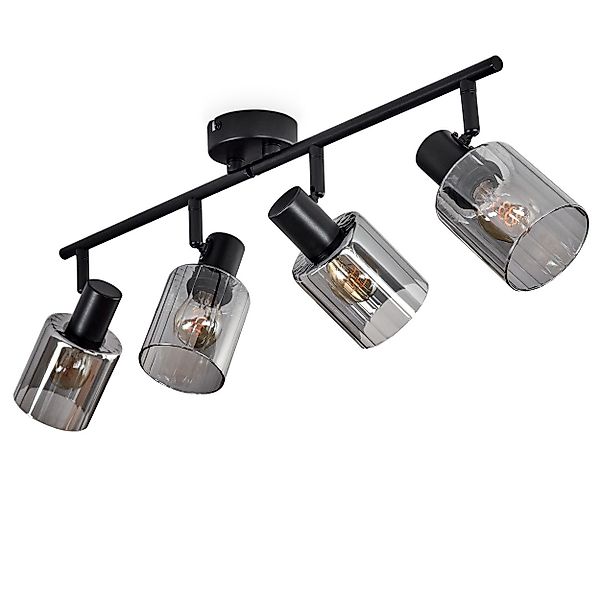 hofstein Deckenleuchte Deckenlampe aus Metall/Glas in günstig online kaufen