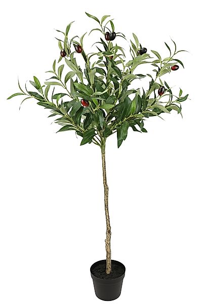 Kunstpflanze Künstlicher Olivenbaum mit schwarzen Früchten, günstig online kaufen