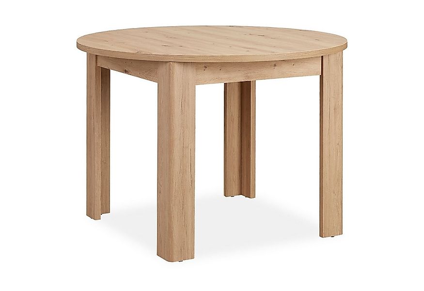 Homestyle4u Esstisch rund 106 cm Esszimmertisch Holztisch Küchentisch Holz günstig online kaufen
