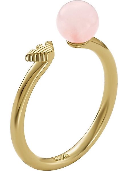 Emporio Armani Fingerring Emporio Armani Damen-Damenring Metall Rosenquarz, günstig online kaufen