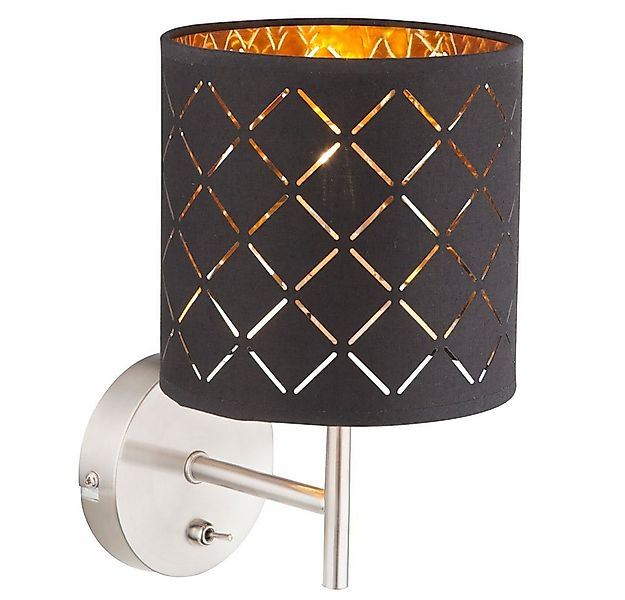 etc-shop Wandleuchte, Leuchtmittel nicht inklusive, Wand Lampe Textil schwa günstig online kaufen