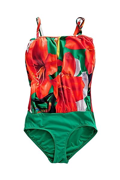 Next Badeanzug Figurformender Blouson-Badeanzug mit Print günstig online kaufen
