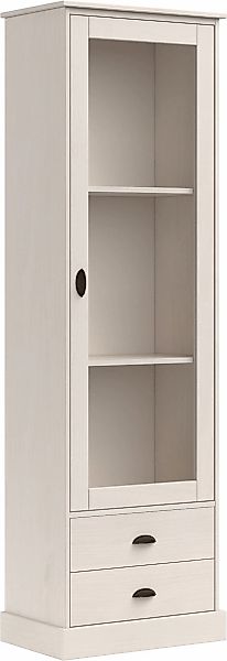 OTTO home Vitrine "Schröder" mit 1 Schiebetür, 2 Schubkästen, aus massivem günstig online kaufen