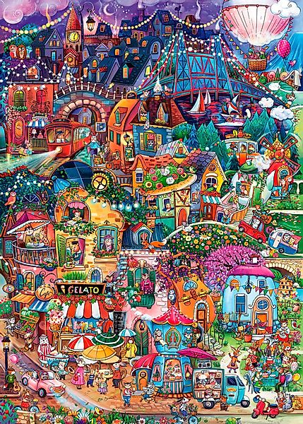 HEYE Puzzle Good Evening! / Happytown, günstig online kaufen