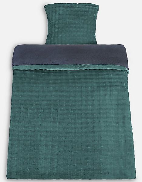Leonado Vicenti Bettwäsche Winter Teddy Plüsch Bubble, Microfaser, 2 teilig günstig online kaufen