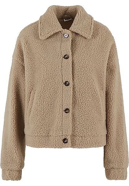 URBAN CLASSICS Allwetterjacke Urban Classics Ladies Short Sherpa Button Jac günstig online kaufen