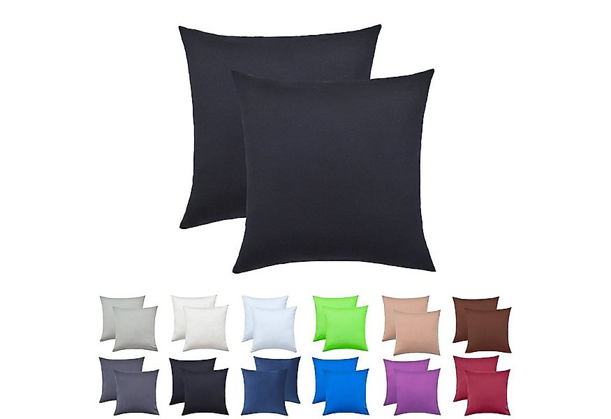 NatureMark Kissenbezüge 2er Pack Jersey Kissenbezug Kissenhülle, (2 Stück), günstig online kaufen