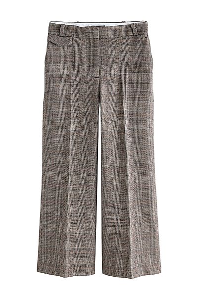Next Anzughose Karierte Hochbundhose mit weitem günstig online kaufen