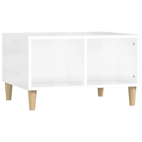 vidaXL Couchtisch Hochglanz-Weiß 60x50x36,5 cm Holzwerkstoff 821030 günstig online kaufen