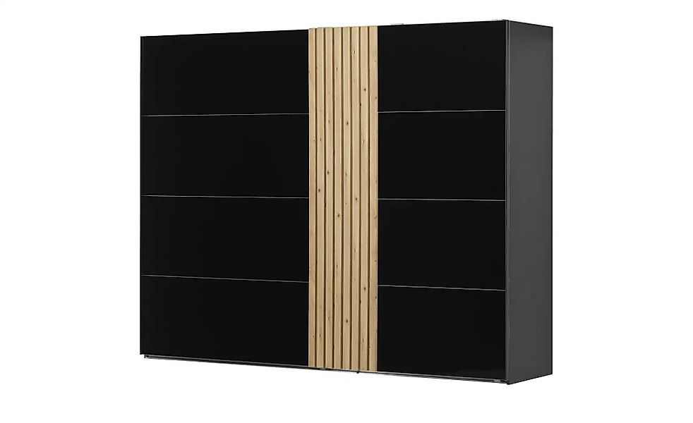 uno Schwebetürenschrank zweitürig Tina ¦ schwarz ¦ Maße (cm): B: 281 H: 223 günstig online kaufen