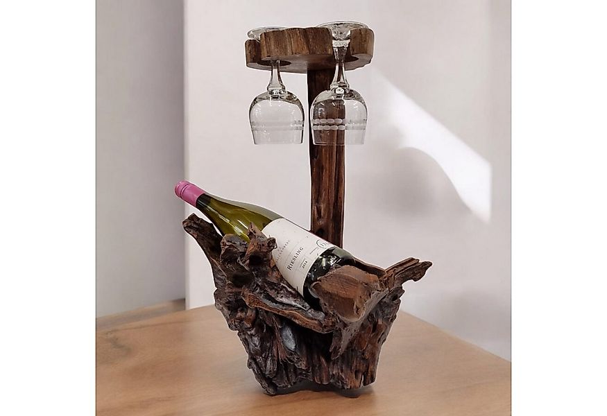 Kinaree Weinflaschenhalter Wurzelholz Flaschenständer, Massivholz, Unikate, günstig online kaufen
