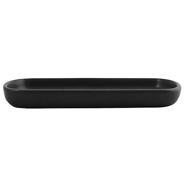 MSV Tablett Maonie Keramik 25,7 cm x 11,5 cm x 2,8 cm Mattschwarz günstig online kaufen