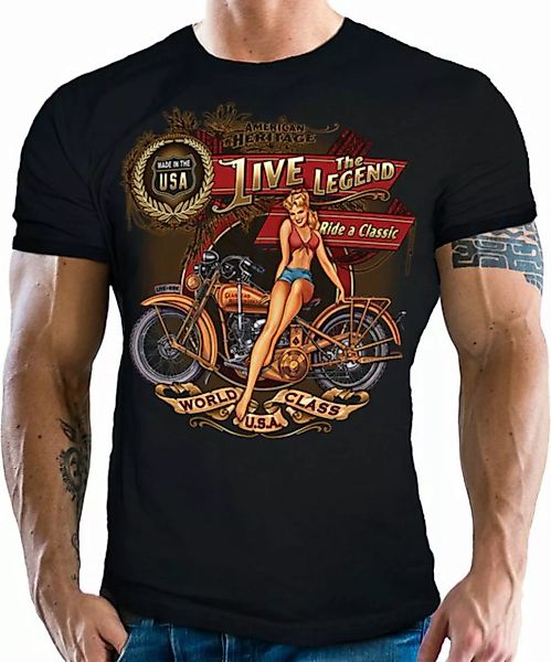 GASOLINE BANDIT® T-Shirt für Motorradfahrer und Biker: Ride a Classic günstig online kaufen