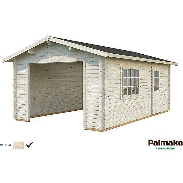 Palmako Holzgarage Roger ohne Tor 360 cm x 550 cm günstig online kaufen