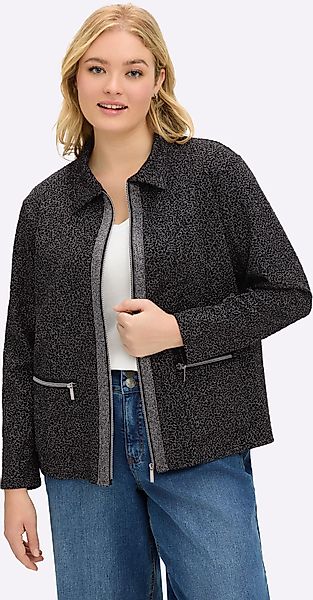 Sheego Shirtjacke "Sweatjacke" 1 Stk. tlg. günstig online kaufen