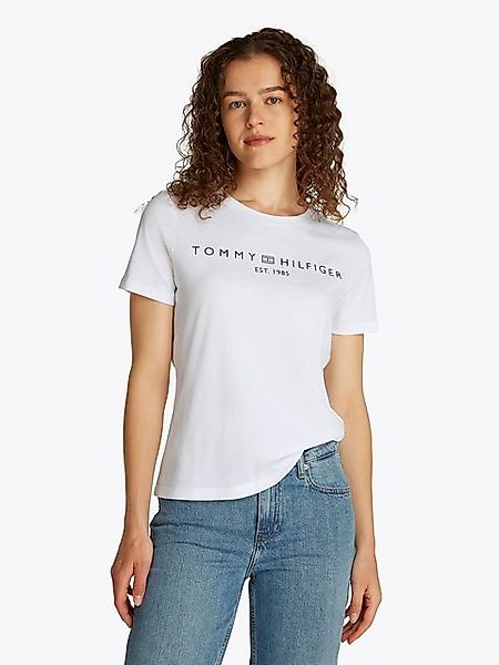 Tommy Hilfiger T-Shirt REG CORP LOGO C-NK SS mit Logoschriftzug günstig online kaufen
