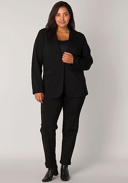 Base Level Curvy Jerseyblazer, mit Taschenklappen günstig online kaufen