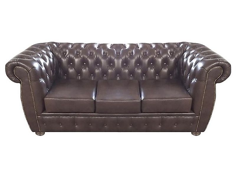 Xlmoebel 3-Sitzer Luxuriöses Chesterfield-Sofa für drei Personen im Wohnzim günstig online kaufen