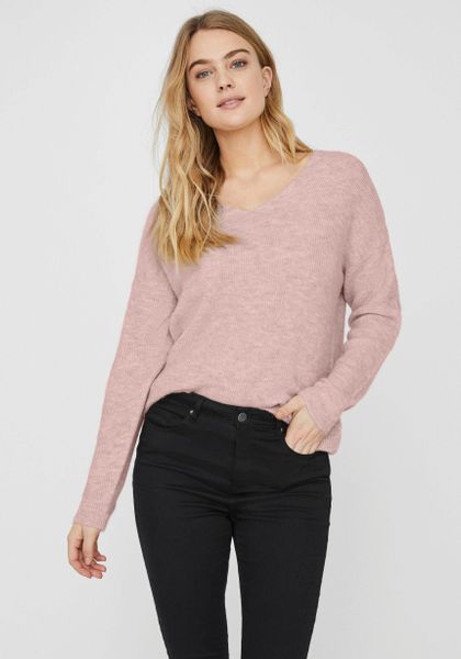 Vero Moda V-Ausschnitt-Pullover VMCREWLEFILE LS V-NECK günstig online kaufen
