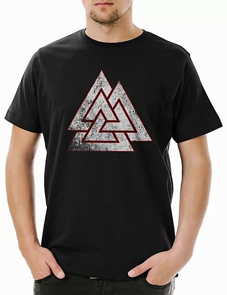 Urban Backwoods Print-Shirt Wotan Knoten Knot Symbol Herren T-Shirt Wotansk günstig online kaufen