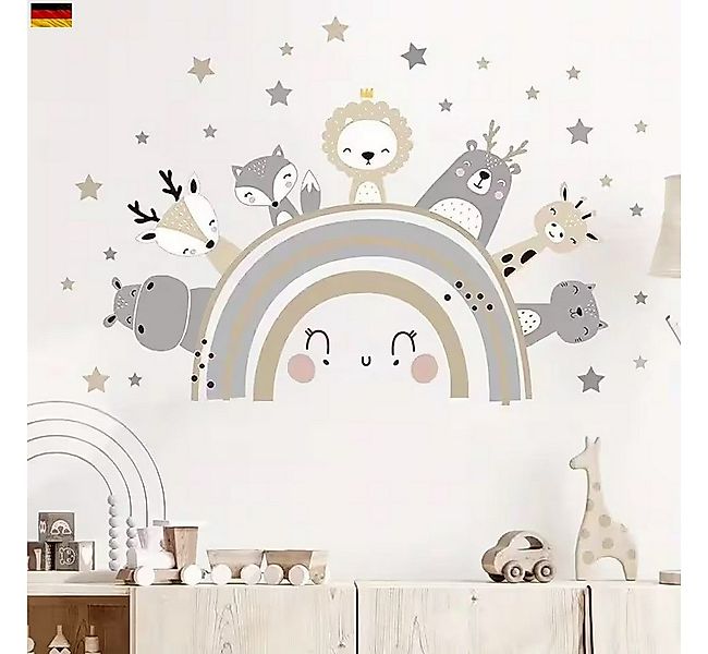 Montegoni Wandsticker Tiere & Regenbogen Wandsticker – Niedliche Deko für K günstig online kaufen
