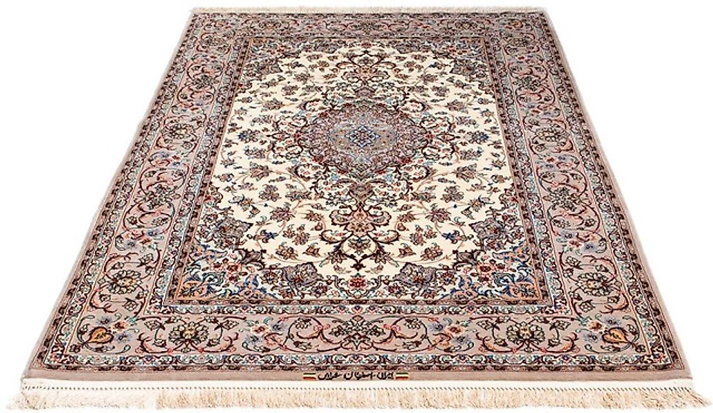 morgenland Orientteppich »Perser - Isfahan - Premium - 201 x 130 cm - beige günstig online kaufen